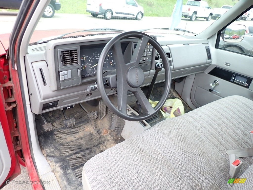 Gray Interior 1992 Chevrolet C/K K1500 Regular Cab 4x4 Photo #139400472