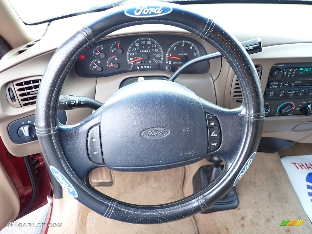 1998 F150 XLT SuperCab 4x4 - Dark Toreador Red Metallic / Medium Prairie Tan photo #22