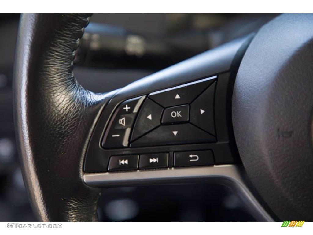 2017 Nissan Rogue SL Charcoal Steering Wheel Photo #139403526