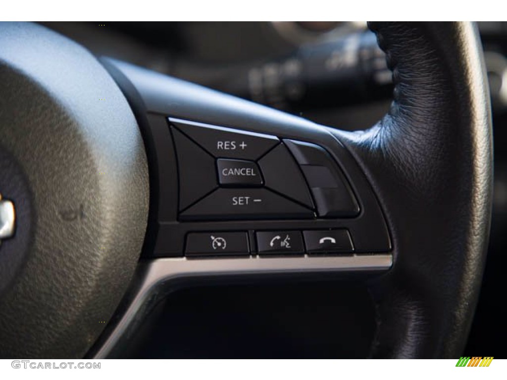 2017 Nissan Rogue SL Charcoal Steering Wheel Photo #139403544