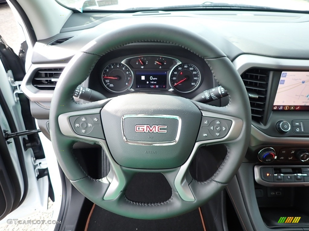 2020 GMC Acadia AT4 AWD Jet Black/Kalahari Steering Wheel Photo #139404591