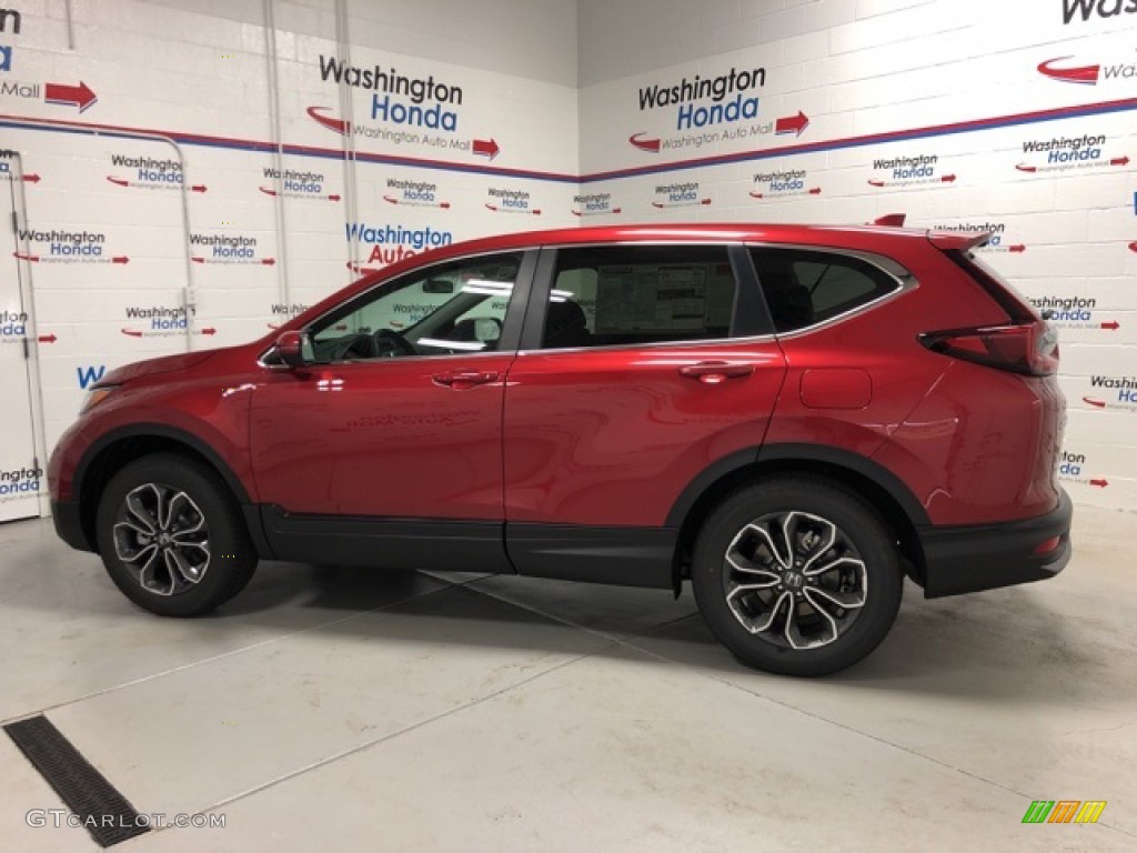 2020 CR-V EX AWD - Radiant Red Metallic / Gray photo #2