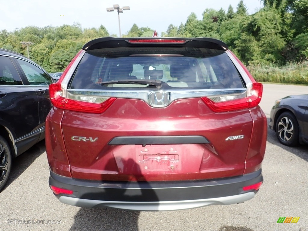 2017 CR-V LX AWD - Basque Red Pearl II / Black photo #3