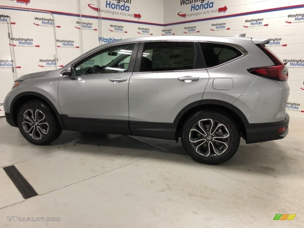 2020 CR-V EX AWD - Lunar Silver Metallic / Black photo #2