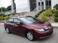 2012 Crimson Pearl Honda Civic LX Sedan #139406991