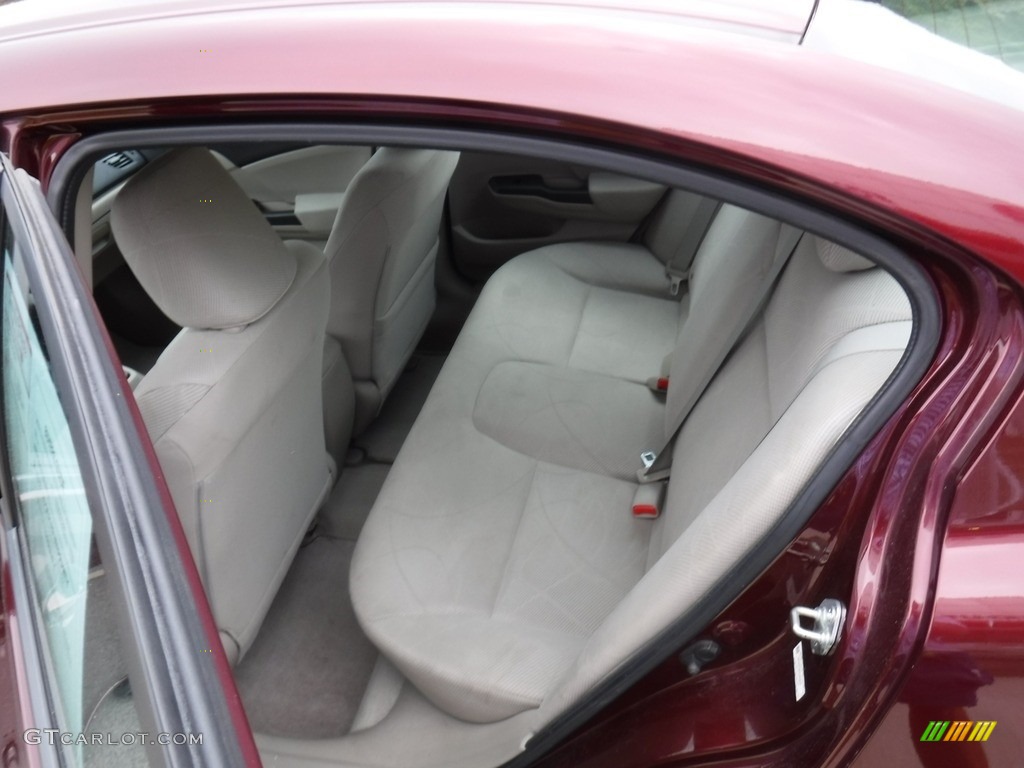 2012 Civic LX Sedan - Crimson Pearl / Gray photo #23