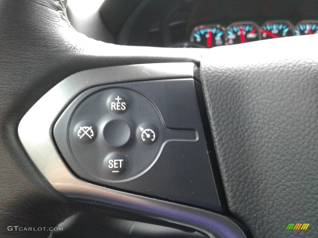 2018 Chevrolet Silverado 1500 LT Double Cab Jet Black Steering Wheel Photo #139409392