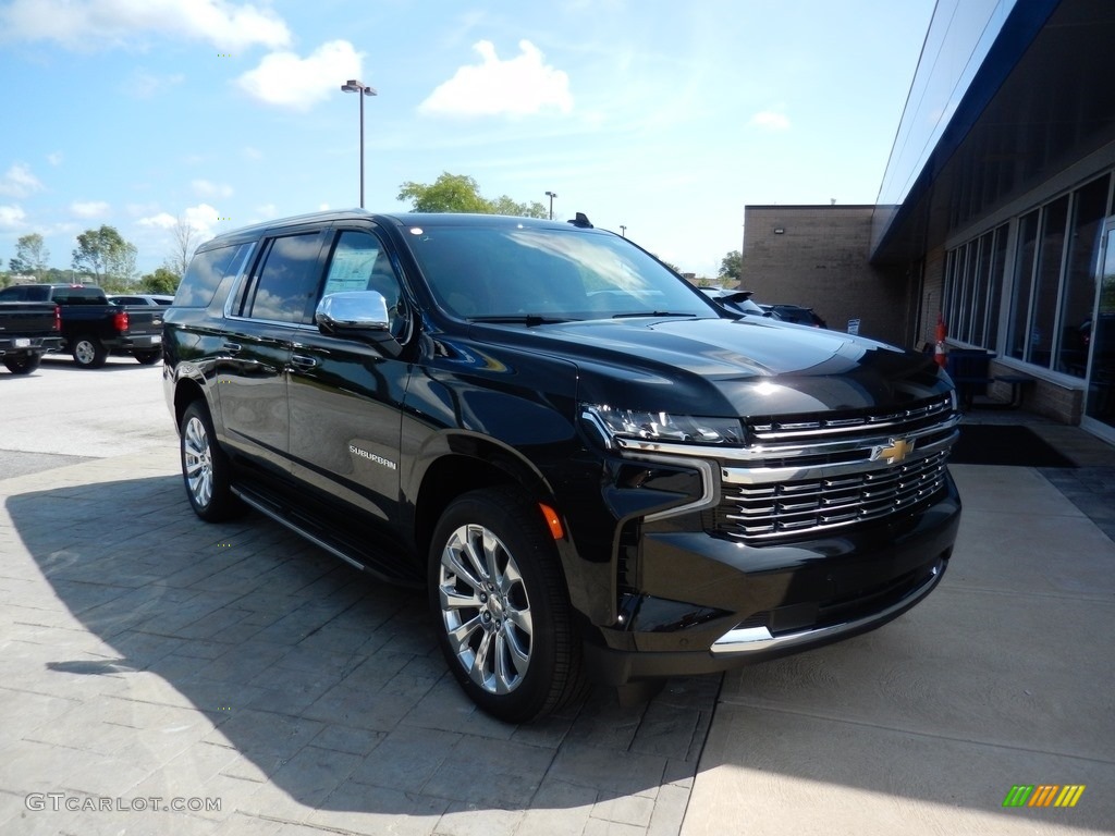 Black 2021 Chevrolet Suburban Premier 4WD Exterior Photo #139409560