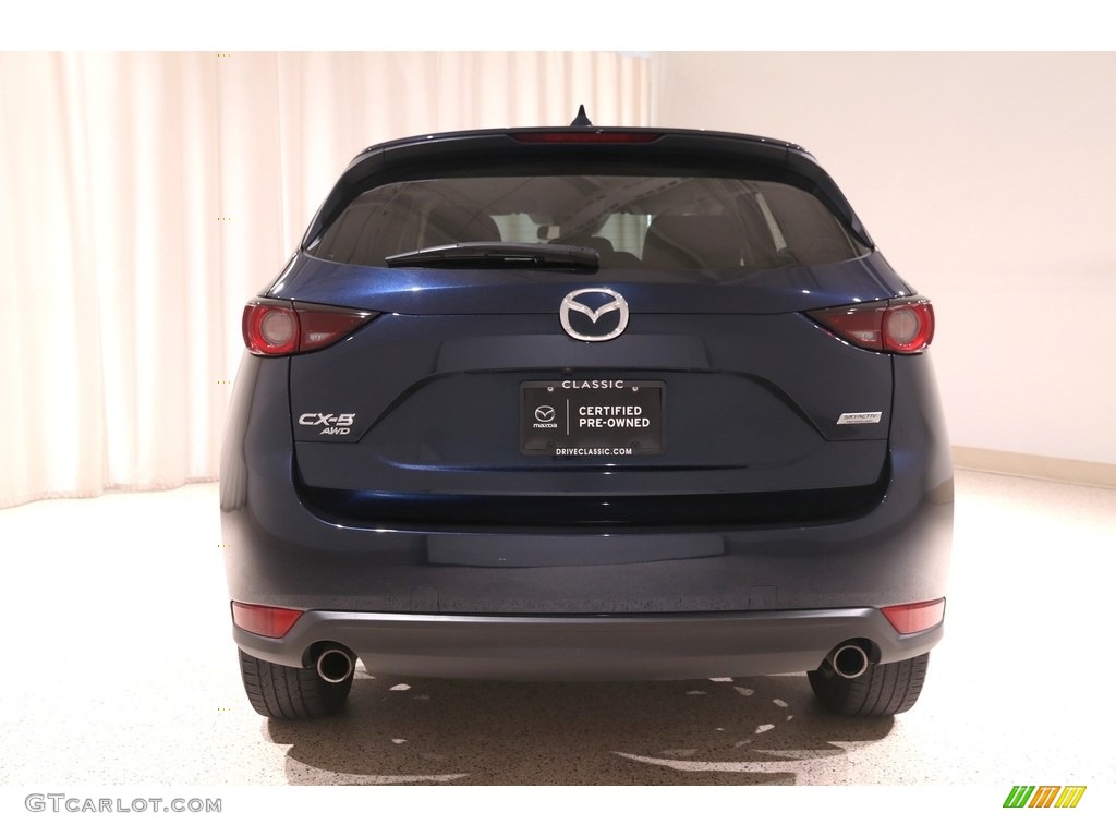 2018 CX-5 Touring AWD - Deep Crystal Blue Mica / Black photo #16
