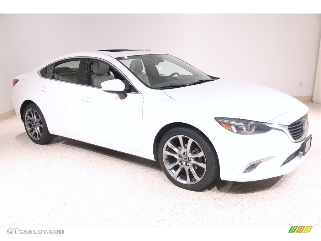 Snowflake White Pearl Mica 2017 Mazda Mazda6 Grand Touring Exterior Photo #139410233