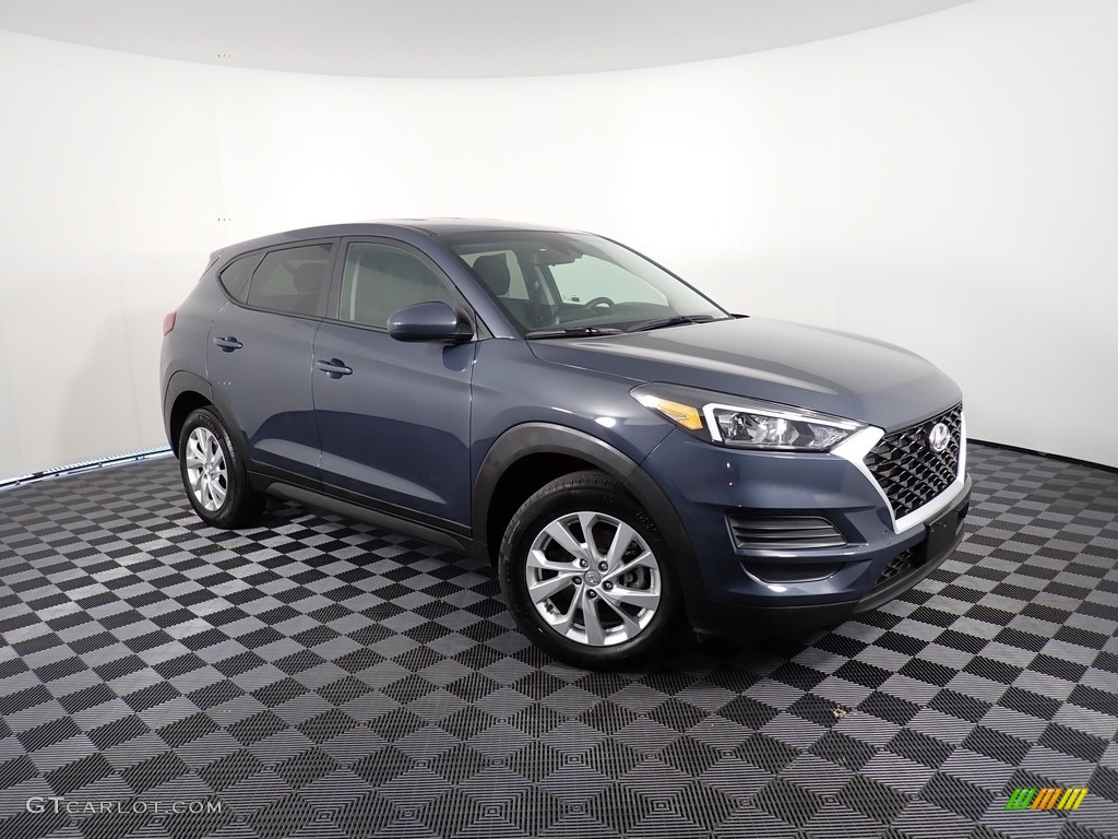 2019 Tucson SE AWD - Dusk Blue / Black photo #3