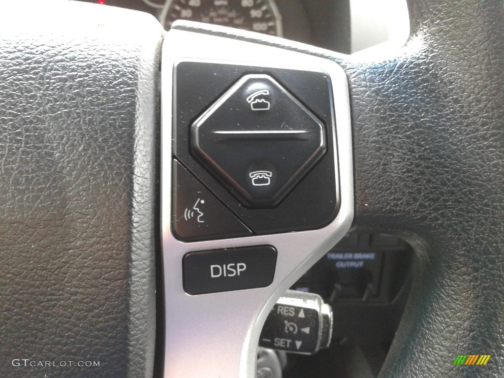 2016 Toyota Tundra SR5 Double Cab 4x4 Black Steering Wheel Photo #139410821