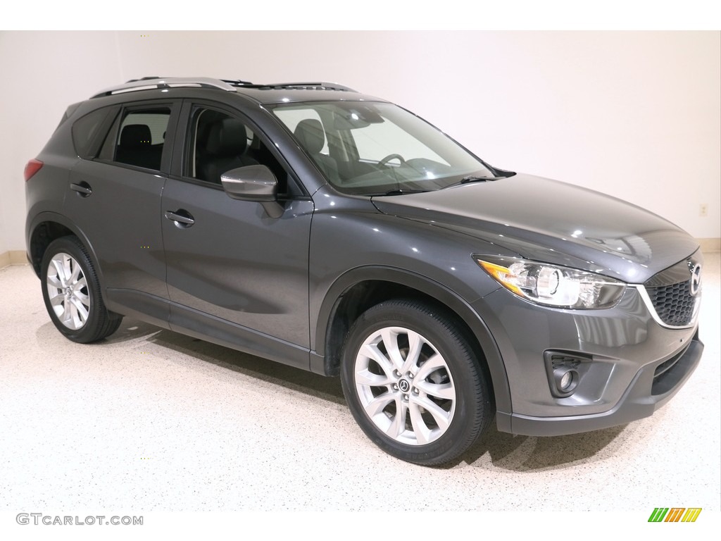 2015 CX-5 Grand Touring AWD - Meteor Gray Mica / Black photo #1