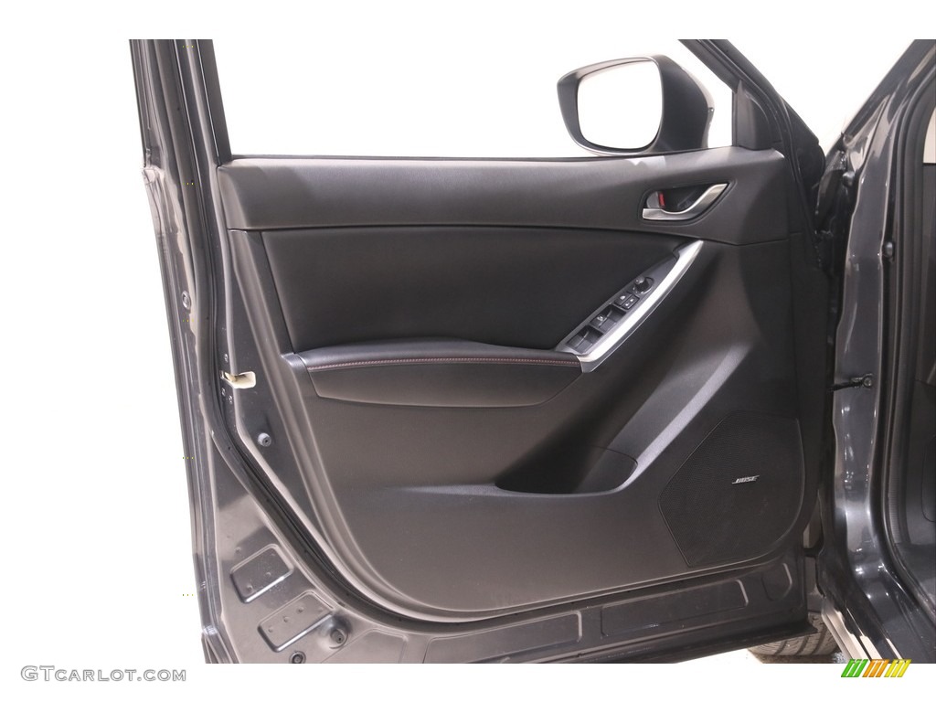 2015 Mazda CX-5 Grand Touring AWD Black Door Panel Photo #139411055