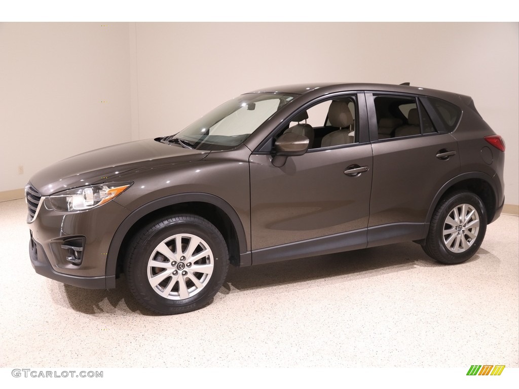 2016 CX-5 Touring AWD - Titanium Flash Mica / Black photo #3