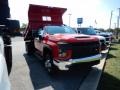 2020 Red Hot Chevrolet Silverado 3500HD Work Truck Regular Cab 4x4 Dump Truck  photo #3