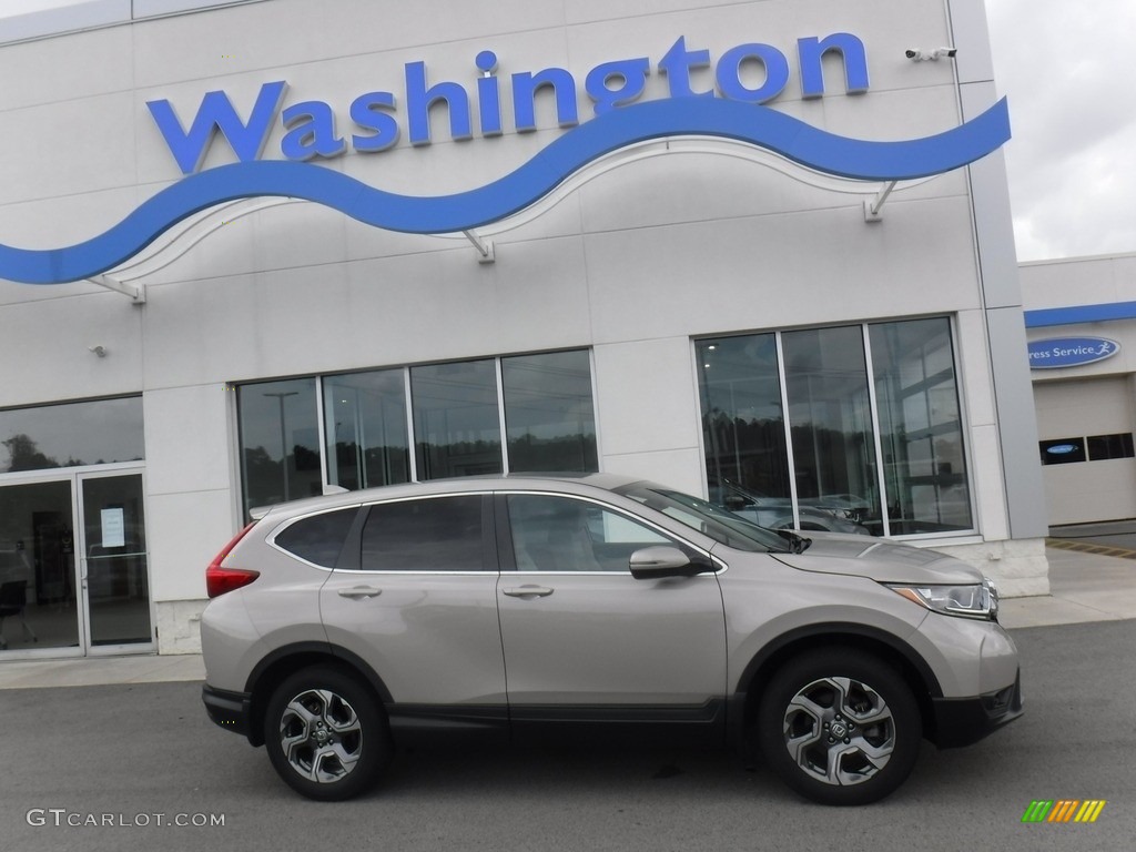 2018 CR-V EX-L AWD - Sandstorm Metallic / Ivory photo #2