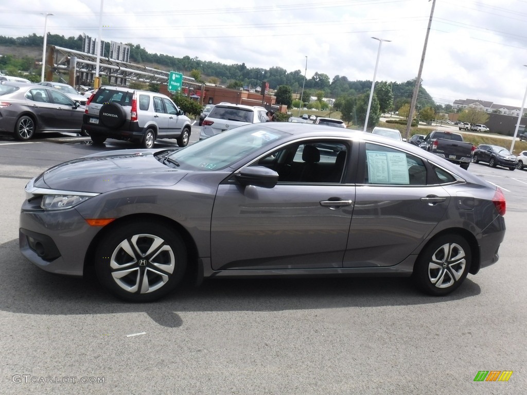 Modern Steel Metallic 2017 Honda Civic LX Sedan Exterior Photo #139413869