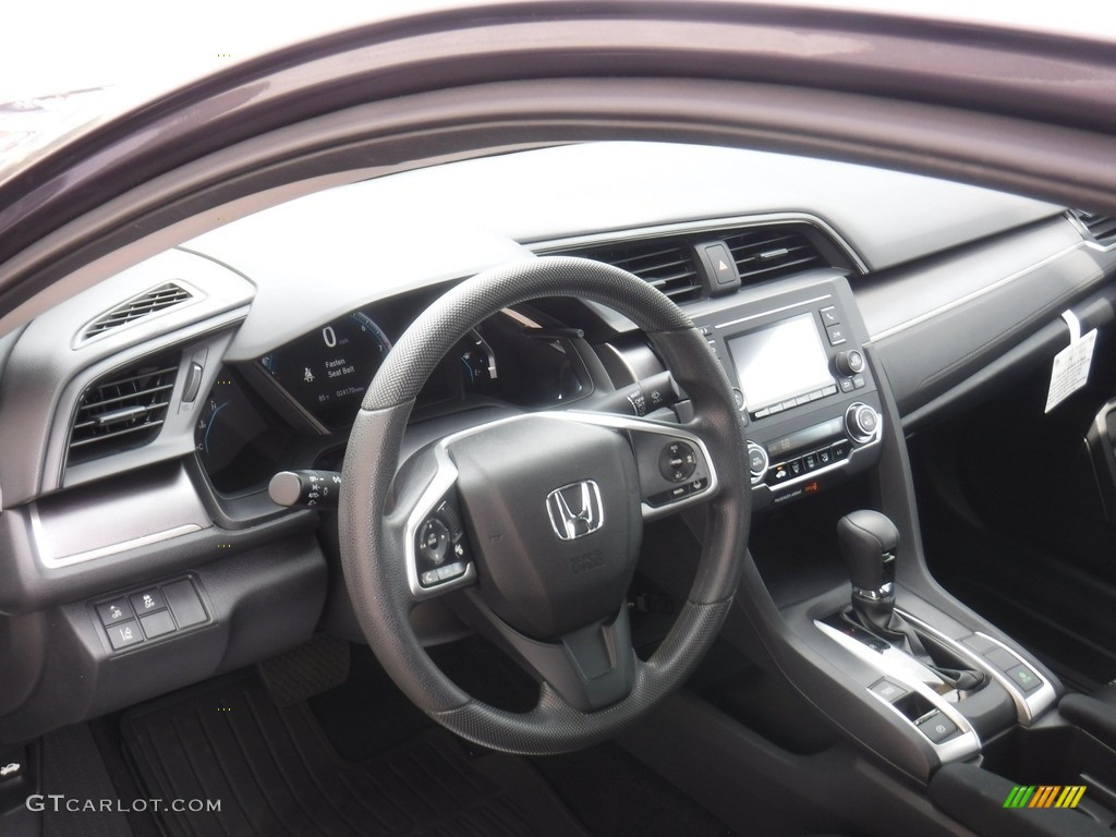 2017 Honda Civic LX Sedan Gray Steering Wheel Photo #139413968