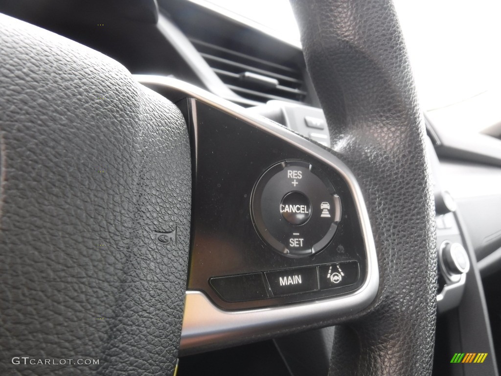 2017 Honda Civic LX Sedan Gray Steering Wheel Photo #139414151