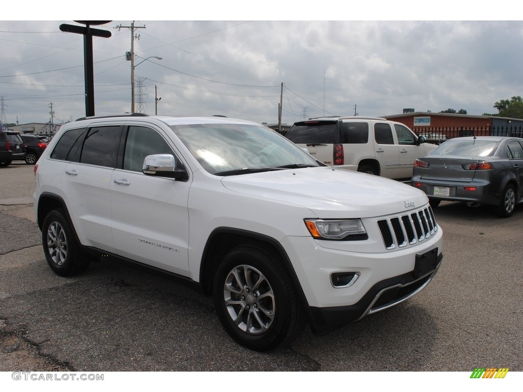 2014 Grand Cherokee Limited - Bright White / New Zealand Black/Light Frost photo #7