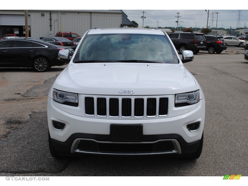 2014 Grand Cherokee Limited - Bright White / New Zealand Black/Light Frost photo #8