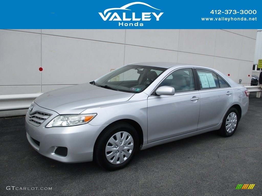 2010 Camry LE V6 - Classic Silver Metallic / Ash Gray photo #1