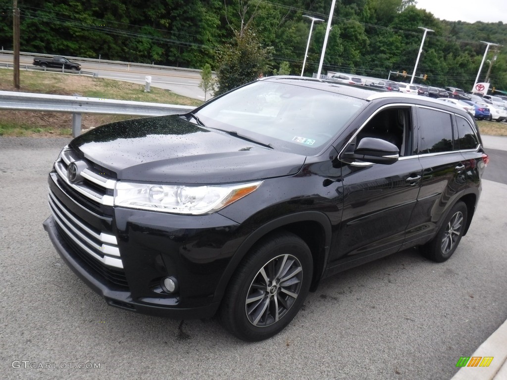 Midnight Black Metallic 2018 Toyota Highlander XLE AWD Exterior Photo #139415966