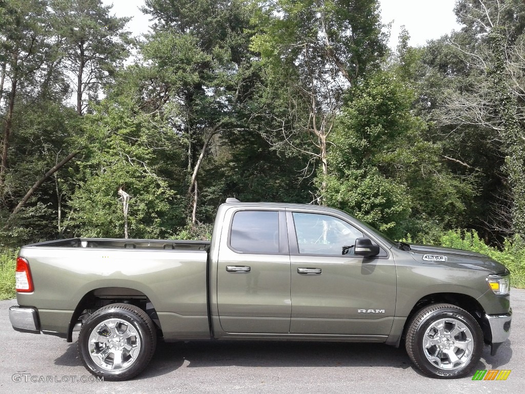 2020 1500 Big Horn Quad Cab 4x4 - Olive Green Pearl / Black/Diesel Gray photo #5