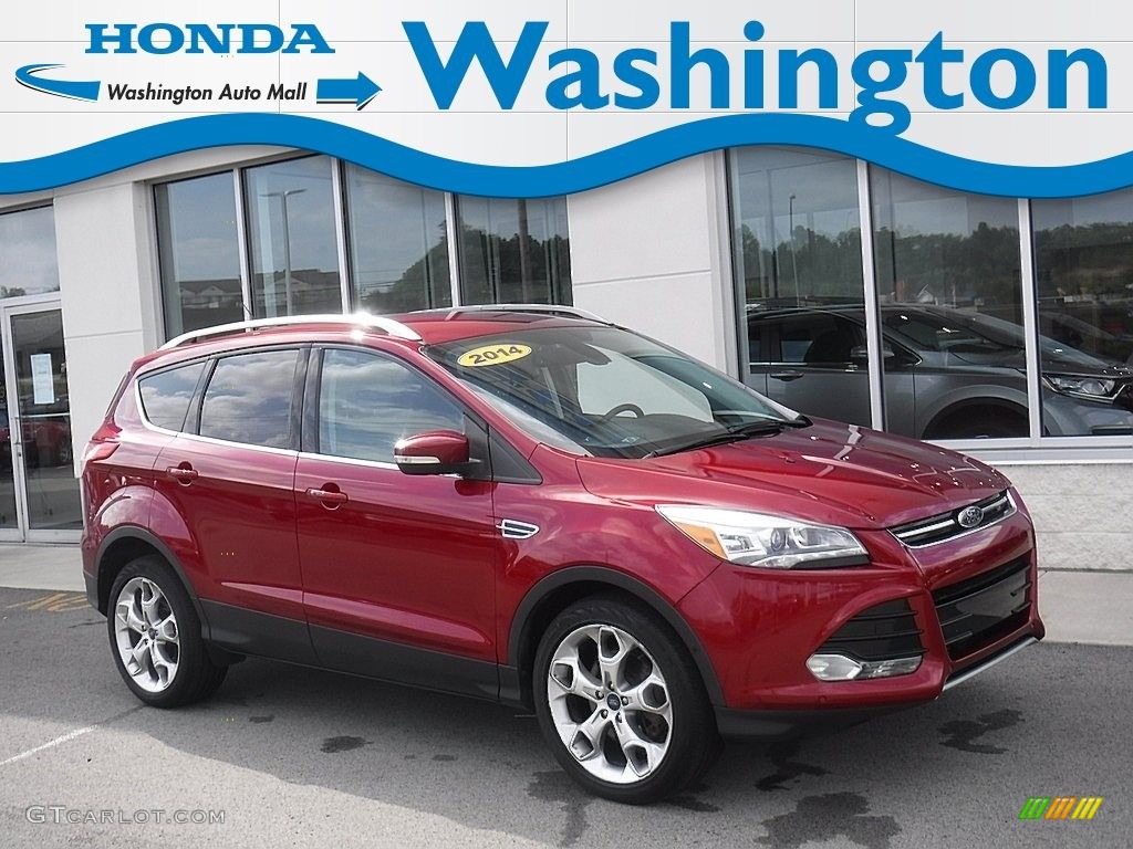 2014 Escape Titanium 2.0L EcoBoost 4WD - Ruby Red / Charcoal Black photo #1