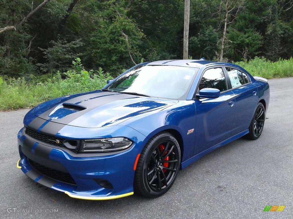 2020 Charger Scat Pack - IndiGo Blue / Black/Ruby Red photo #2