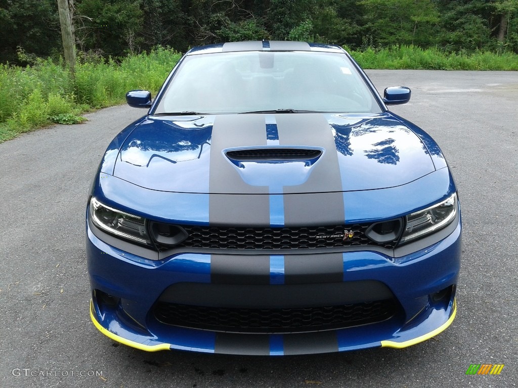 2020 Charger Scat Pack - IndiGo Blue / Black/Ruby Red photo #3