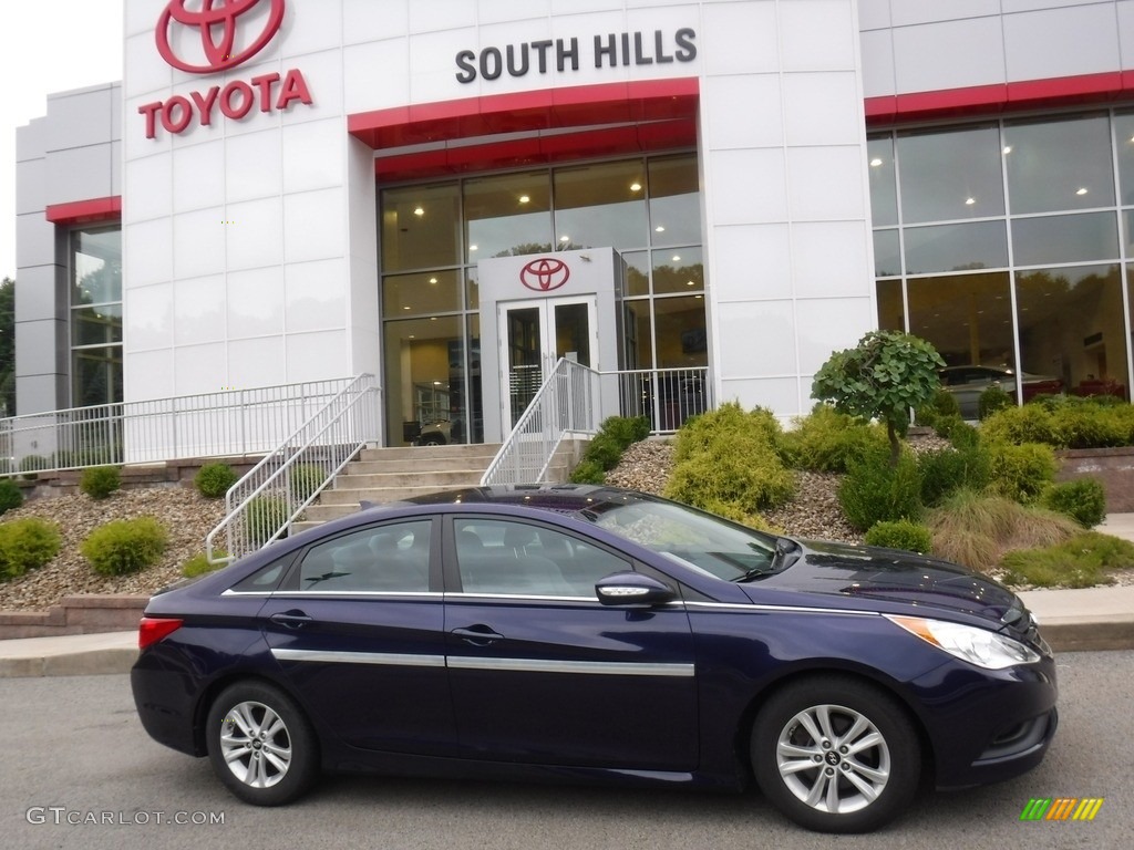 2014 Sonata GLS - Indigo Blue Pearl / Gray photo #2
