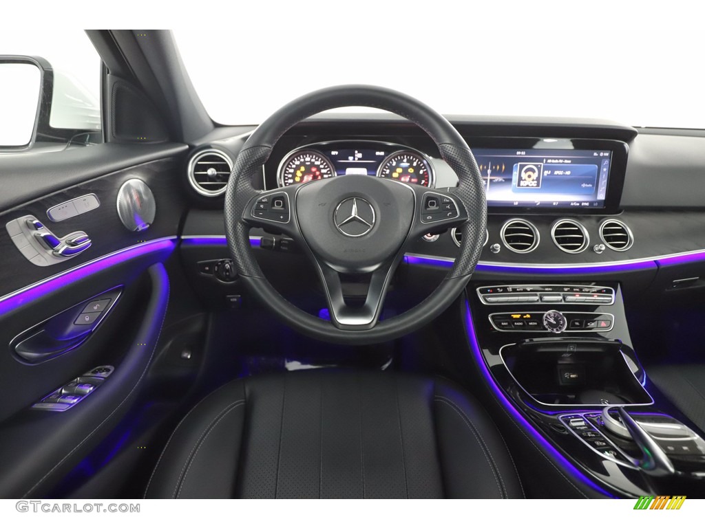 Black Interior 2017 Mercedes-Benz E 300 4Matic Sedan Photo #139420691