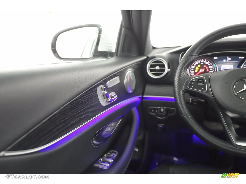 Black Interior 2017 Mercedes-Benz E 300 4Matic Sedan Photo #139420706