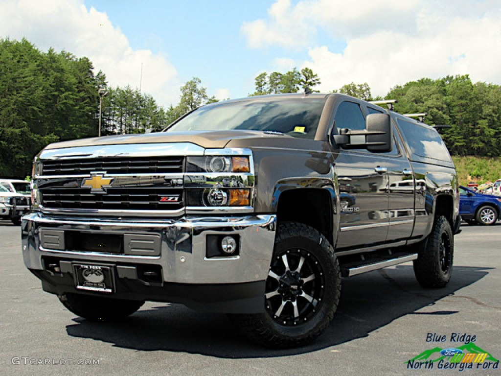 Brownstone Metallic 2015 Chevrolet Silverado 2500HD LTZ Double Cab 4x4 Exterior Photo #139421045