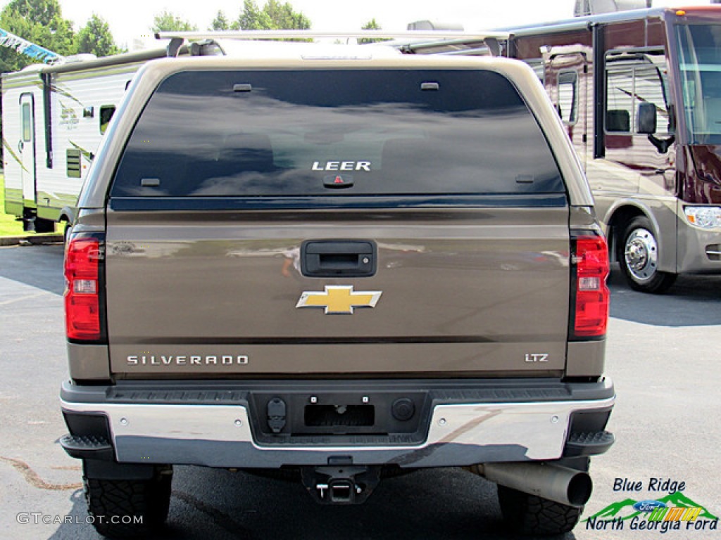 2015 Silverado 2500HD LTZ Double Cab 4x4 - Brownstone Metallic / Cocoa/Dune photo #4