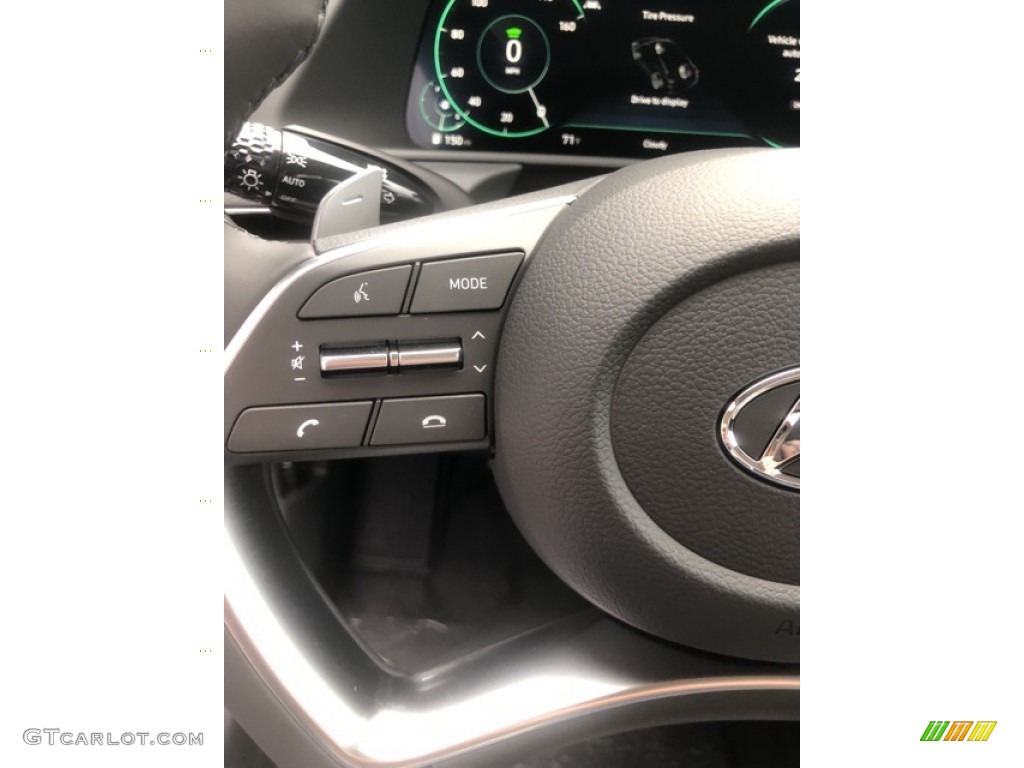 2020 Sonata Limited Hybrid - Shimmering Silver Pearl / Dark Gray photo #11