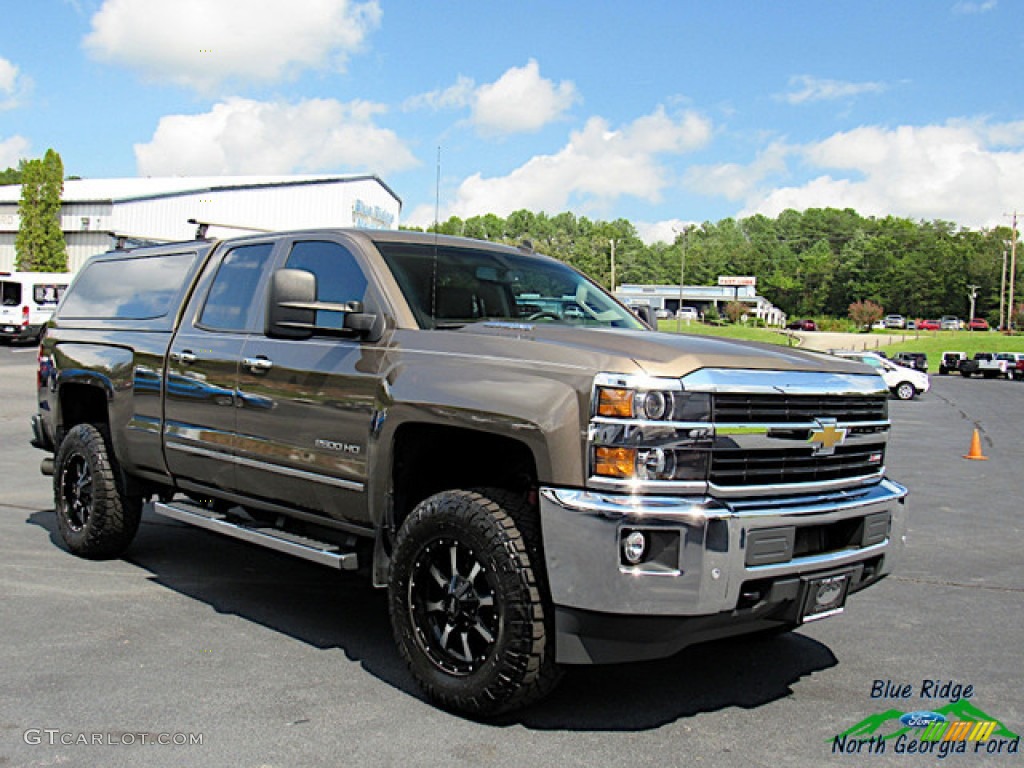 Brownstone Metallic 2015 Chevrolet Silverado 2500HD LTZ Double Cab 4x4 Exterior Photo #139421140
