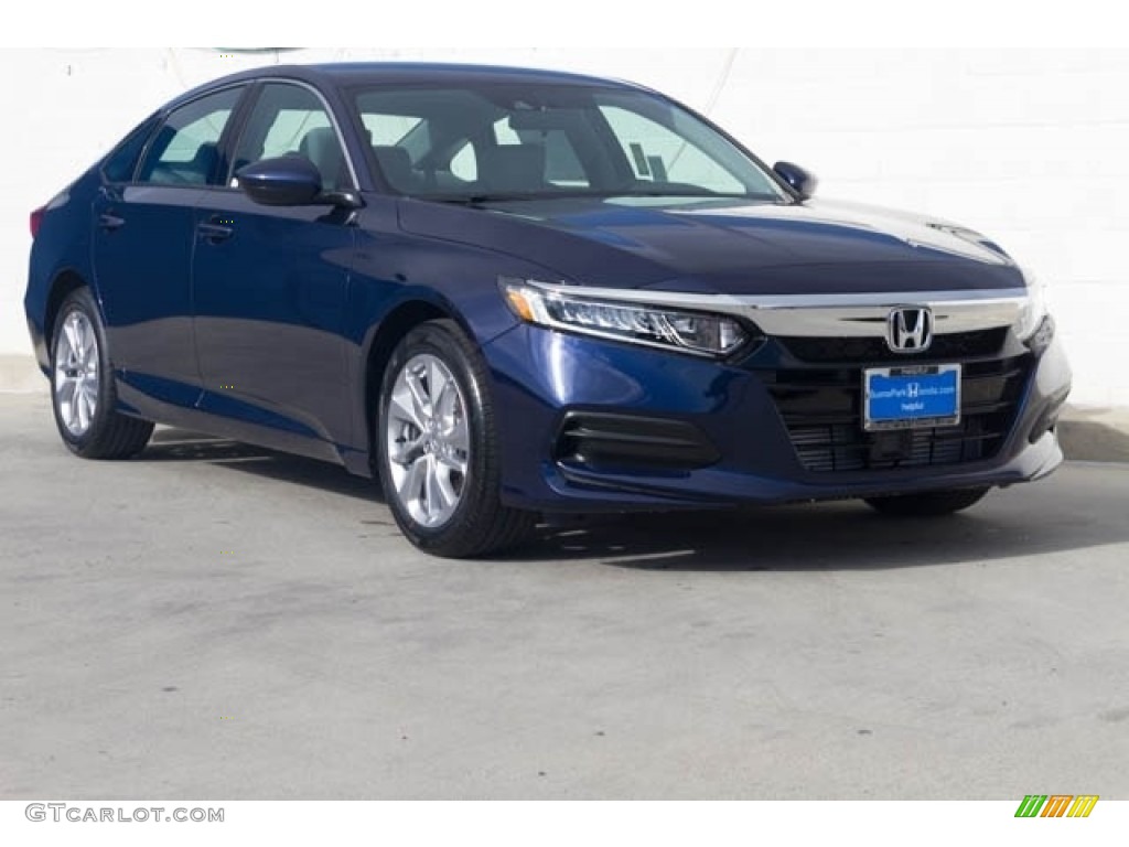 2020 Accord LX Sedan - Obsidian Blue Pearl / Gray photo #1