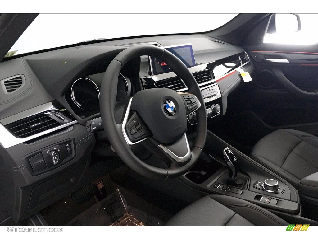 2021 BMW X1 sDrive28i Black Steering Wheel Photo #139424592