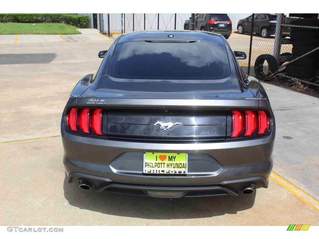 2019 Mustang EcoBoost Fastback - Magnetic / Ebony photo #7