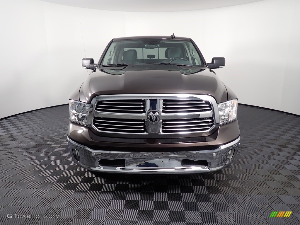 2017 1500 Big Horn Crew Cab 4x4 - Luxury Brown Pearl / Black/Diesel Gray photo #7