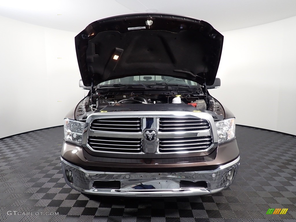 2017 1500 Big Horn Crew Cab 4x4 - Luxury Brown Pearl / Black/Diesel Gray photo #8