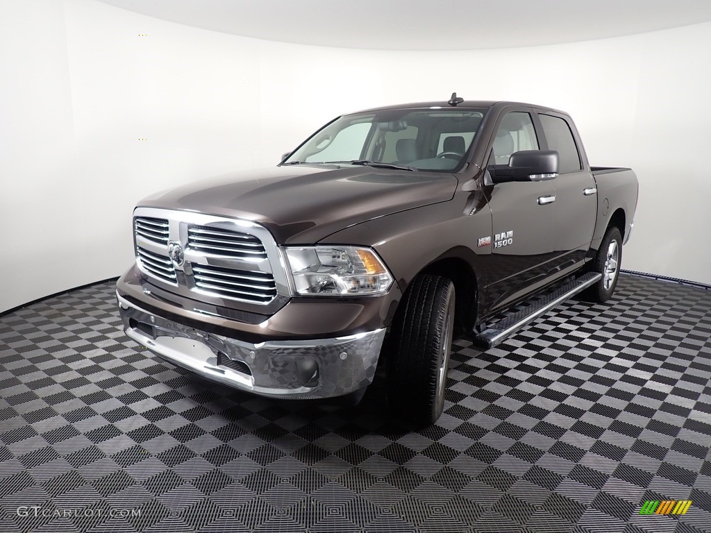 2017 1500 Big Horn Crew Cab 4x4 - Luxury Brown Pearl / Black/Diesel Gray photo #10