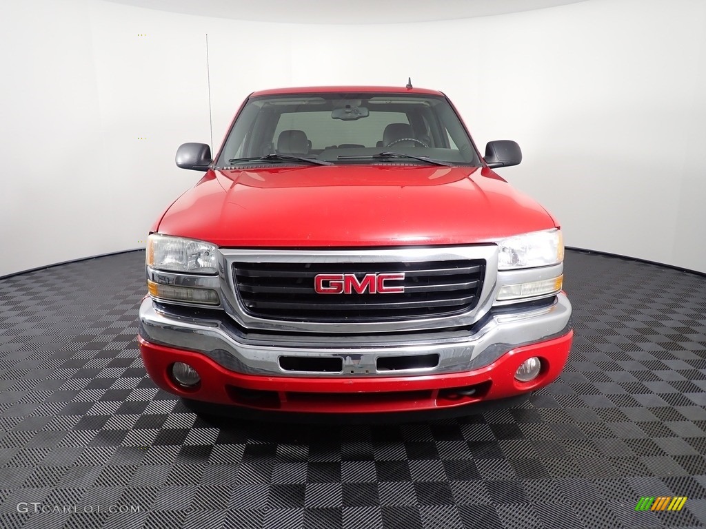 2006 Sierra 1500 SLE Crew Cab 4x4 - Fire Red / Dark Pewter photo #5