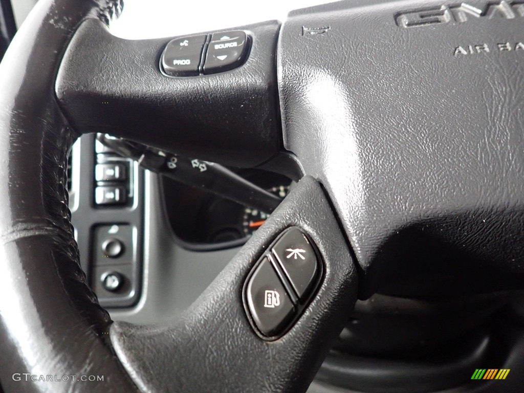 2006 GMC Sierra 1500 SLE Crew Cab 4x4 Dark Pewter Steering Wheel Photo #139427742