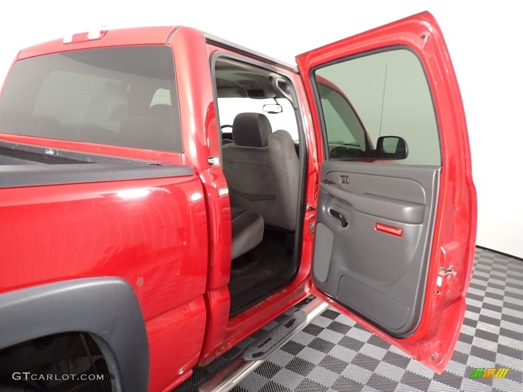 2006 Sierra 1500 SLE Crew Cab 4x4 - Fire Red / Dark Pewter photo #37