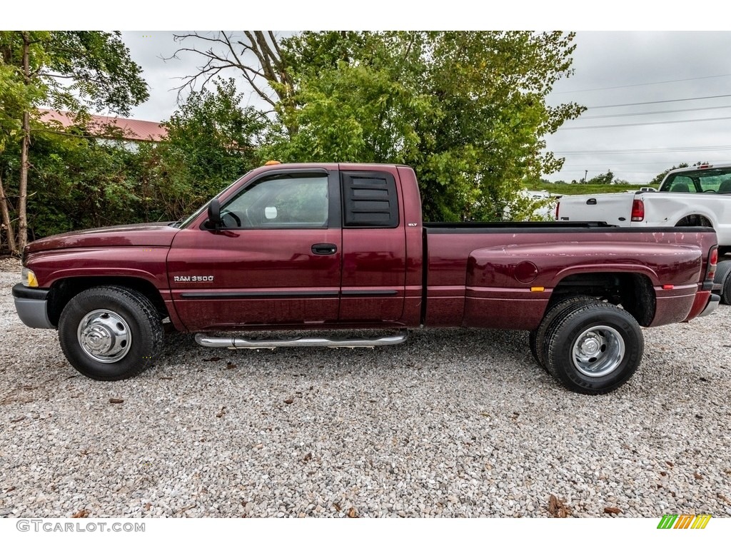 Dark Garnet Red Pearl 2001 Dodge Ram 3500 SLT Quad Cab Exterior Photo #139429257