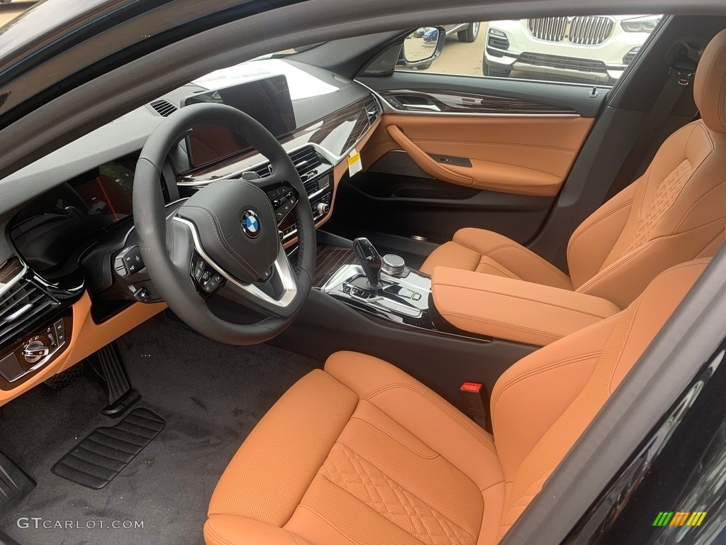 2021 5 Series 540i xDrive Sedan - Black Sapphire Metallic / Cognac photo #3